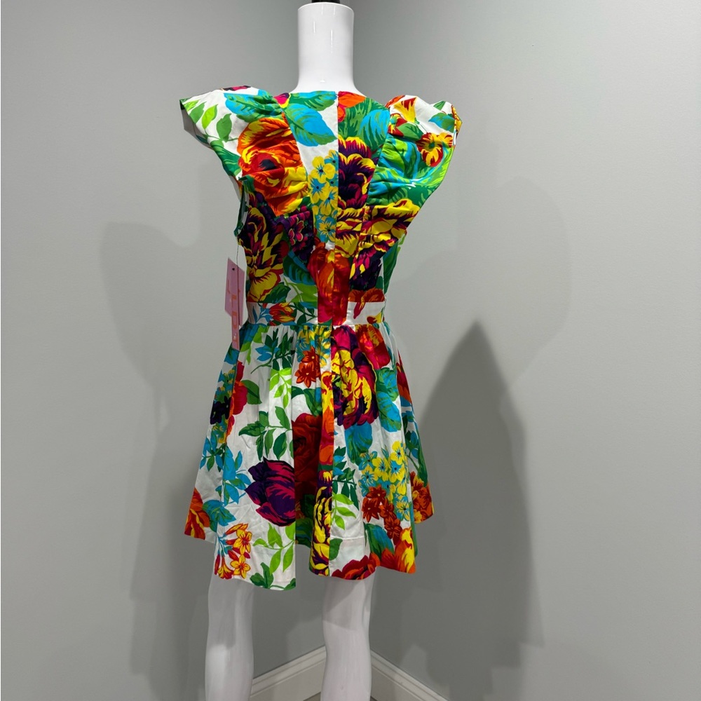 $255 LDT
Evelyn Floral Ruffled Cotton Poplin Minidress size6 - Picture 7 of 8